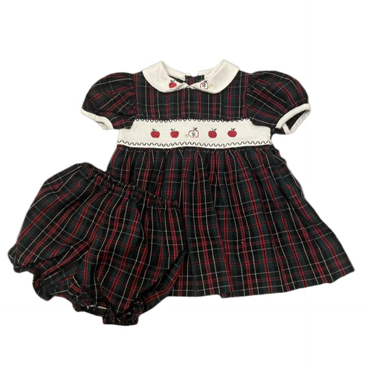 apple-a-day dress and bloomers set ♡ 9-12M