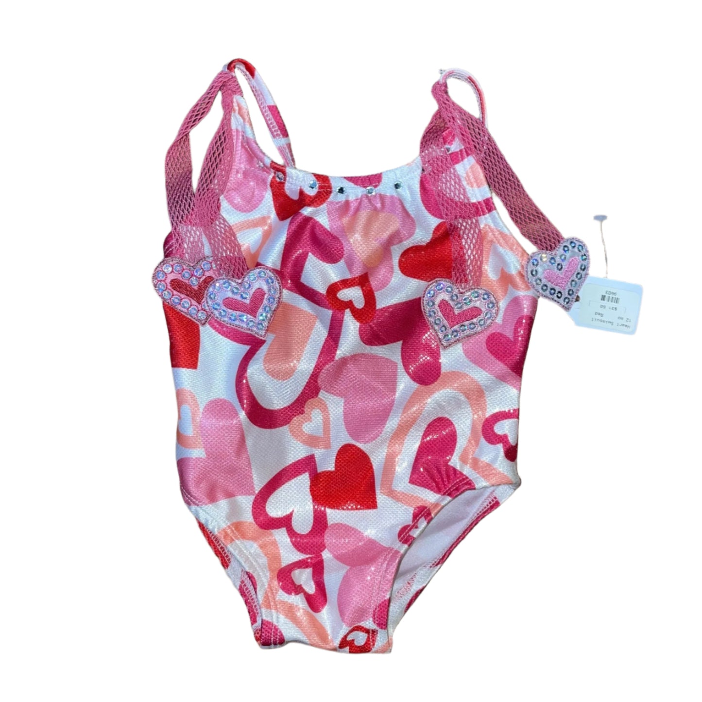 disco hearts bathing suit ♡ 9M