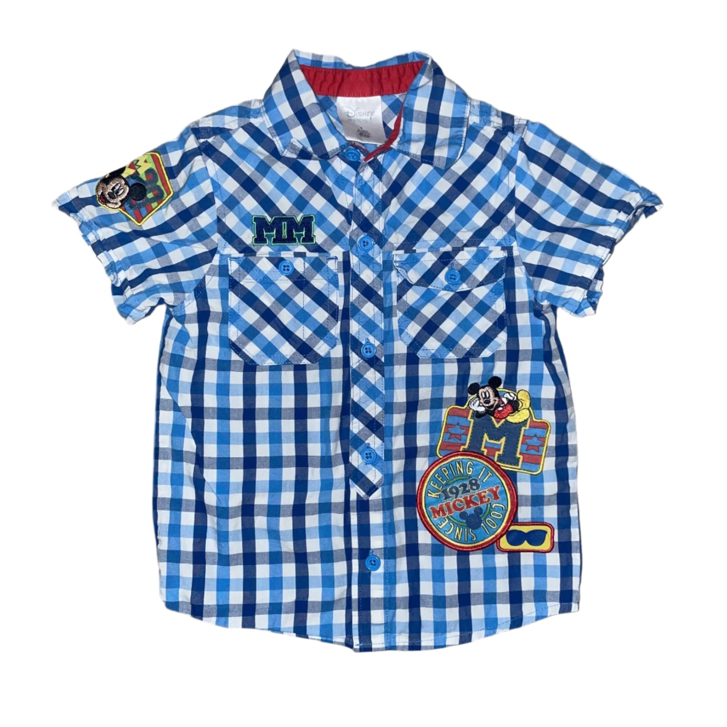 mickey button-up top ♡ 3T