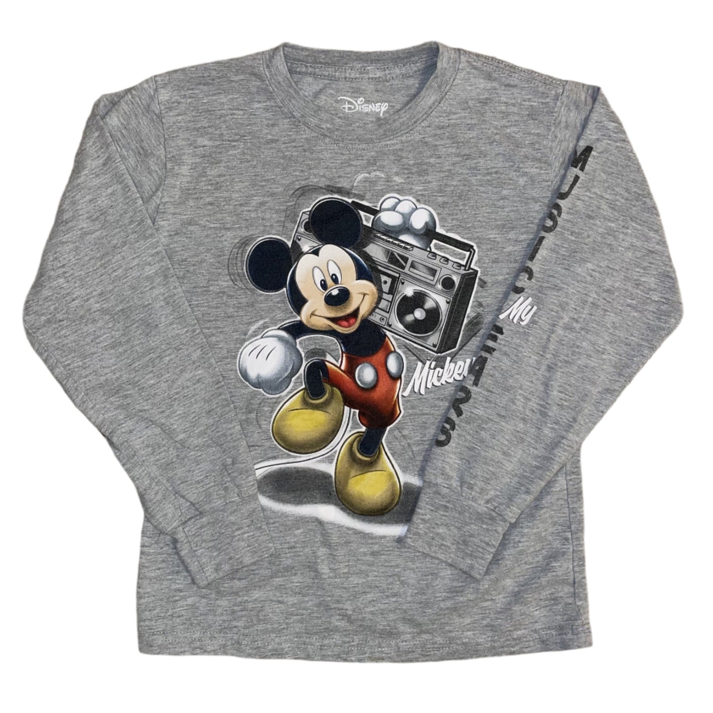ok turn up mickey long sleeve t-shirt ♡ YOUTH S