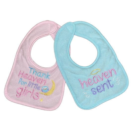 my girl my world bibs ♡ SET OF 2